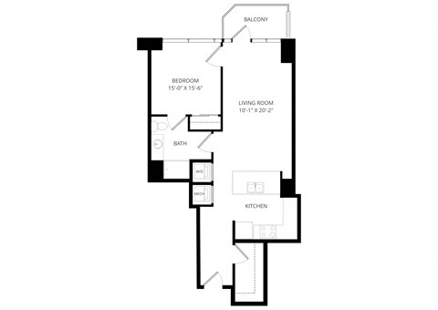 a floor plan of a house with an open floor plan